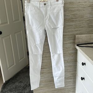 Hollister white jeans